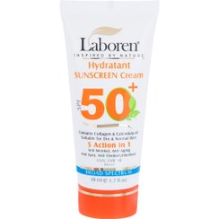 تصویر ضد آفتاب SPF50 پوست خشک و نرمال بی رنگ حجم 50 لابورن - امکان خرید ارزانتر 