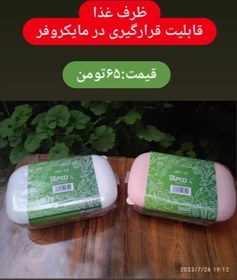 تصویر لانچ باکس ظرف غذا برند تاپکو یک طبقه 