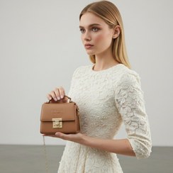 تصویر کیف زنانه مینی بگ عسلی کد 509 