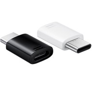 تصویر رابط مبدل Micro-USB To Type-C سامسونگ (سفید-مشکی) (اورجینال-اصلی) 