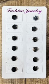 تصویر گوشواره تک مگنتی مشکی 