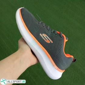 تصویر کتانی رانینگ زنانه اسکیچرز طرح اصلی Skechers Quantom -Flex Grey Orang 