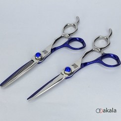 تصویر ست قیچی آرایشگری فینی مدل A-B60-36 سایز ۶ اینچ 