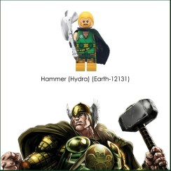 تصویر تابلو مینی فیگور ثور هایدرا | Hammer Hydra Lego Frame 