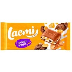 تصویر شکلات تخته ای لاکمی روشن با مغز 83 گرمی 