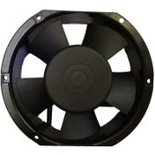 تصویر فن بلبرینگی 220 ولت با بدنه فلزی سایز 15 در 17 سانتیمتر 