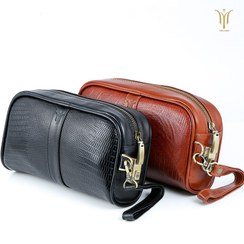 تصویر کیف دستی قفل دار چرم طبیعی vc2 