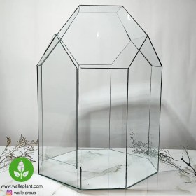 تصویر شیشه تراریوم چندضلعی 