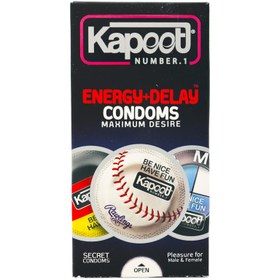 تصویر کاندوم تاخیری كاپوت 12 عددي مدل Energy + Delay ا Kapoot model energy+delay condom - 12 pieces Kapoot model energy+delay condom - 12 pieces