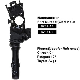 تصویر دسته چراغ راهنما Indicator Light Switch 6253A0 Indicator Light Switch 6253A0