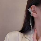 تصویر گوشواره ایرکاف زنانه طرح پروانه آویزدار 