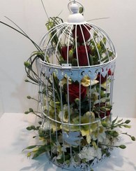 تصویر سبد گل طرح قفس کد 314 