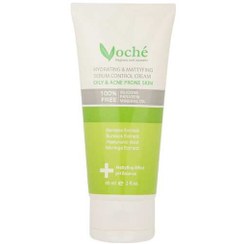 تصویر کرم آبرسان صورت وچه Voche مدل Bamboo مناسب پوست های چرب و مستعد آکنه 60ml 