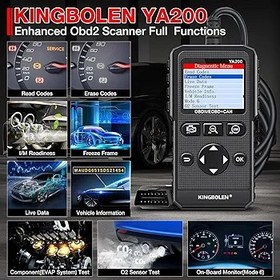 تصویر دیاگ خودرو OB2 مدل YA200 برند KINGBOLEN KINGBOLEN YA200 OBD2 Scanner, Car OBD2 Code Reader, Check Engine Light, Full Function OBDII Car Scanner with Voltage Test, OBD2 Diagnostic Tool for All OBDII CAN Protocol Cars Since 1996