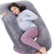 تصویر بالش بارداری یو شکل تترون | U-shaped pregnancy pillow | برند دی دل 