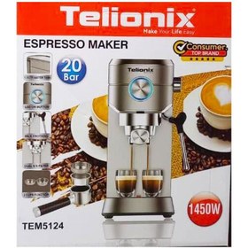 تصویر اسپرسو ساز تلیونیکس مدل TEM5124 Telionox TEM5124 Espresso maker