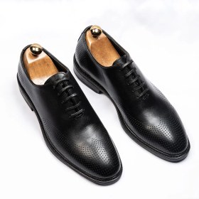 تصویر کفش چرم مردانه کد 7 