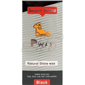 تصویر پی واکس pwax چرم رنگ مشکی 