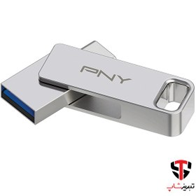 تصویر فلش OTG پی ان وای DUO LINK USB 3.2 Type-C 128GB PNY DUO LINK USB 3.2 Type-C 128GB OTG Dual Flash Drive