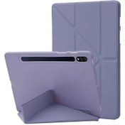 تصویر کیف کلاسوری اسمارت سیلیکونی مناسب تبلت سامسونگ S10 FE 