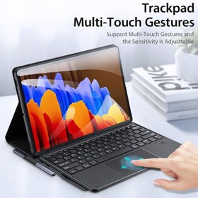 تصویر کیف کیبورددار تبلت سامسونگ Galaxy Tab S8 Plus X800 / X806 ساخت شرکت دوکس دوسیس 