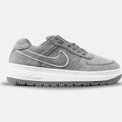 تصویر کتانی نایکی ایرفورس مردانه رنگ طوسی با کفی طبی 