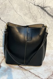 تصویر کیف دستی چرمی زنانه مدل بیسیک برند زارا همراه 2 مدل بند zara bag