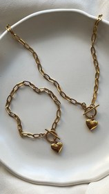 تصویر گردنبند زنانه مدل قلبی 