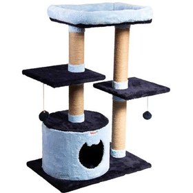 تصویر اسکرچر، لانه و جای خواب گربه کدیپک مدل اقاقیا Kedipek Cat Scratcher And Nest Acacia Model