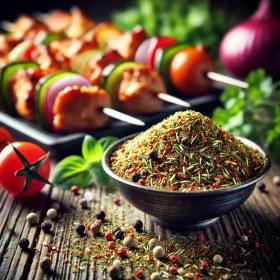 تصویر چاشنی جوجه کباب جنگلی Forest-Style Chicken Kebab Seasoning