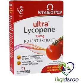 تصویر قرص اولترا لیكوپن 30 عددی ویتابیوتیكس ا Vitabiotics Ultra Lycopene 15 mg Tabs Vitabiotics Ultra Lycopene 15 mg Tabs