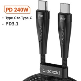 تصویر کابل تبدیل USB-C سوپر فست شارژ توکی Toocki مدل TQ-X27 طول ۲ متر 