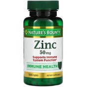 تصویر زینک نیچربونتی 50 میلی گرم ۱۰۰ تایی Zinc nature’s bounty