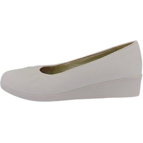 تصویر صندل زنانه کرم 