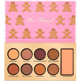 تصویر پالت سایه توفیسد (اصل) مدل کریسمس TOO FACED CHRISTMAS BAKED - Gingerbread cookie TOO FACED CHRISTMAS BAKED