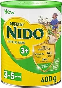 تصویر قلع پودر شیر Nido Nestle Little Kids 3+ Growing Up برای کودکان نوپا 3 تا 5 سال، 400، بسته 1 عددی - ارسال 20 روز کاری Nido Nestle Little Kids 3+ Growing Up Milk Powder Tin For Toddlers 3-5 years, 400, Pack Of 1