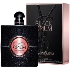 تصویر ادوپرفیوم زنانه پینک ویژوال Pink Visual مدل Black Opium حجم 80 میلی لیتر 