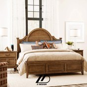 تصویر تخت خواب چوبی ۲ نفره رایان 