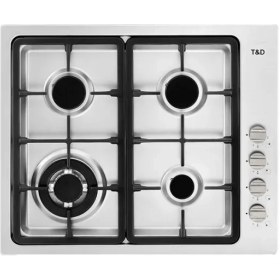 تصویر اجاق گاز استیل ۴ شعله تی اندی مدل TD 151E T&D Steel Hob Model TD 151E