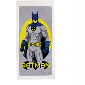تصویر حوله دستی 60*30 بتمن طوسی 
