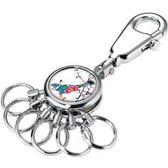 تصویر جاکلیدی ترویکا طرح چندحلقه طرح پرنده TROIKA KeyChain multiring BIRD