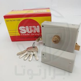 تصویر قفل حیاطی کلیدکامپوتری سان 