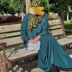 تصویر عبا ثمین مرواریدی بسیار شیک و زیبا رنگ سبز کله 