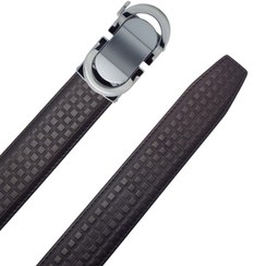 تصویر کمربند مردانه ریلی طبیعی اشبالت گاوی 5019NU7015 مشکی – Men's natural cowhide leather belt, black 