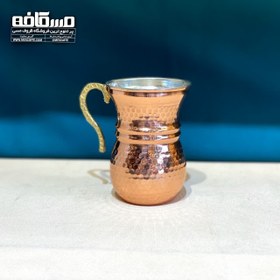 تصویر لیوان مسی نانو(طرح ترک دسته برنجی) 