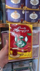 تصویر چای دوغزال شیر و نشان ساده اصلی با عطر و طعم طبیعی شرکت اکبر 500گرم 