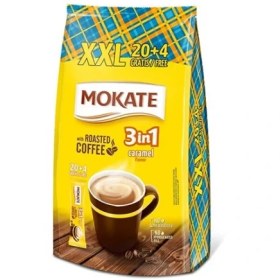 تصویر کافی میکس 3 در 1 با قهوه رست شده کاراملی 408 گرم Mokate XXL Mokate 3 IN 1 caramel flavour with roasted coffee 408 g