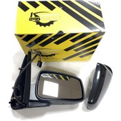 تصویر آینه بغل پژو اس ال ایکس تنظیم شیشه برقی پایه فلزی مارک کاوج سمت شاگرد 