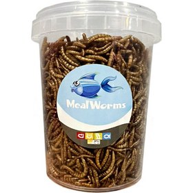 تصویر غذای ماهی میل ورم شهرپت مدل FishMealworms، وزن 100 گرم شهرپت آبزیان