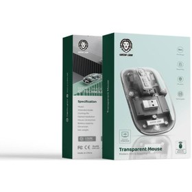 تصویر ماوس گرین لاین مدل Transparent Mouse Green Lion Transparent Mouse